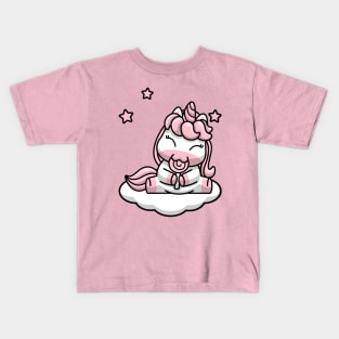 Cute Hungry Baby Unicorn Kids T-Shirt